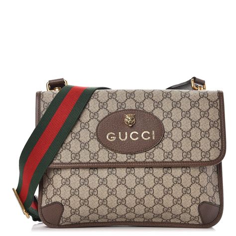 gucci neo beige messenger bag.